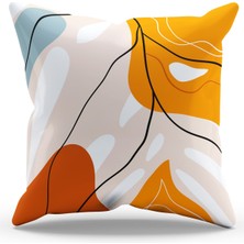 Moud's Çift Tarafı Baskılı Art 12 Desenli Süet Kırlent Kılıfı - PL912