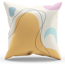 Moud's Çift Tarafı Baskılı Quiet-1 Desenli Süet Kırlent Kılıfı