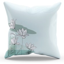 Moud's Çift Tarafı Baskılı Poppy Soft-1 Desenli Süet Kırlent Kılıfı