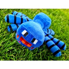 Elifeshop Ithal Kumaş Minecraft Jinx Mojang Blue Spider Karakter Figür Peluş Oyuncak Uyku Oyun Arkadaşı 30 Cm.