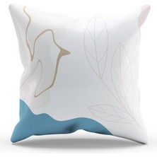 Moud's Çift Tarafı Baskılı Çiftçi 3 Desenli Süet Kırlent Kılıfı