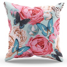 Moud's Çift Tarafı Baskılı Classic Pattern - 3 Desenli Süet Kırlent Kılıfı