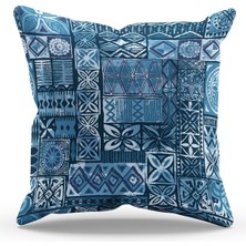 Moud's Çift Tarafı Baskılı Ephesus Müzik Desenli Süet Kırlent Kılıfı