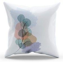 Moud's Çift Tarafı Baskılı Selha-1 Desenli Süet Kırlent Kılıfı