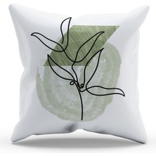 Moud's Çift Tarafı Baskılı Megu-4 Desenli Süet Kırlent Kılıfı