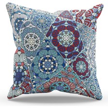 Moud's Çift Tarafı Baskılı Mosque Tales-1 Desenli Süet Kırlent Kılıfı