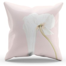 Moud's Çift Tarafı Baskılı Mrs Flower-2 Desenli Süet Kırlent Kılıfı