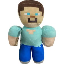 Elifeshop Ithal Kumaş Minecraft Anime Stil Steve Karakter Figür Peluş Oyuncak Uyku & Oyun Arkadaşı 30 Cm.