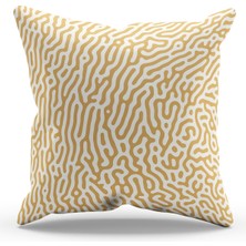 Moud's Çift Tarafı Baskılı Alley-3 Desenli Süet Kırlent Kılıfı