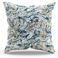 Moud's Çift Tarafı Baskılı Abstract Desenli Süet Kırlent Kılıfı