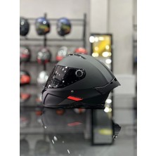 MT Helmets Thunder 4 Matt Black Kask Şeffaf Vizörlü