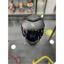 MT Helmets Thunder 4 Matt Black Kask Şeffaf Vizörlü