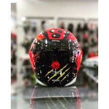 Scoyco Eagle Gloss Kırmızı Kask