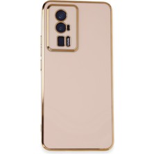 Newface Xiaomi Poco F5 Pro Kılıf Volet Silikon - Pembe 24051