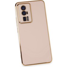 Newface Xiaomi Poco F5 Pro Kılıf Volet Silikon - Pembe 24051