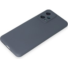 Newface Xiaomi Redmi Note 12 5g Kılıf Nano Içi Kadife  Silikon - Gri 24051