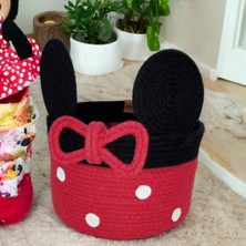 Fs Global Decohandy Handmade Mickey Jüt Sepet Oyuncak Organizeri