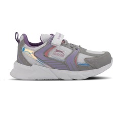Slazenger KENDALL Unisex Çocuk Sneaker Koşu & Yürüyüş Ayakkabısı Gri / Fuşya
