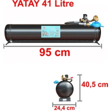 7A Mühendislik Karavan Lpg Tankı Yatay 41 Litre Tak Kullan Hazır Set