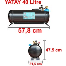 7A Mühendislik Karavan Lpg Tankı Yatay 40 Litre Tak Kullan Hazır Set