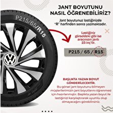 Kef Volkswagen Polo 14 Inç Uyumlu Jant Kapağı 4'lü Takım Renkli 1014