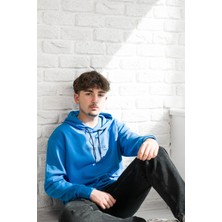Akçaylar Kapşonlu Baskılı Regular Fit 2 Iplik Erkek Sweatshirt