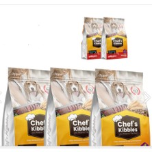 Chef`s Kibbles - Mini ve Küçük Irk Köpek Maması Kuzu Etli Pirinçli 2+1 kg Üç Ürün+2 Adhediye