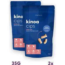 Slimplus 2 Paket 35G Glutensiz Vegan Yağsız Çörekotlu Kinoa Cipsi