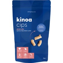 Slimplus 2 Paket 35G Glutensiz Vegan Yağsız Çörekotlu Kinoa Cipsi