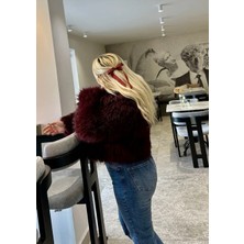 glam Bordo Fiyonk Kurdele Toka
