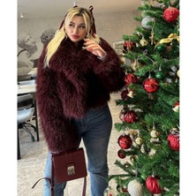 glam Bordo Fiyonk Kurdele Toka
