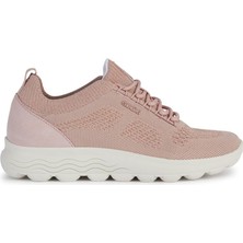 Geox Kadın Pembe Spherica Bağcıklı Kumaş Sneaker