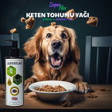 Superflax Kedi ve Köpekler Için Keten Tohumu Yağı Yem Katkısı