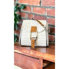Blooms Bag Zincir Detaylı Oval Kalıp El Ve Omuz Çantası Çift Askılı