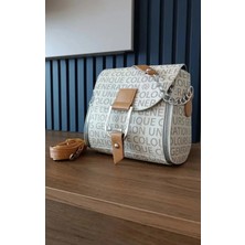 Blooms Bag Zincir Detaylı Oval Kalıp El Ve Omuz Çantası Çift Askılı