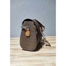 Blooms Bag Zincir Detaylı Oval Kalıp El Ve Omuz Çantası Çift Askılı