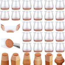 Yeni Trend Al 8 Adet (2 cm Veya 2.8 Cm) Kalın Silikon Masa Sandalye Koruyucu Masa Koltuk Sandalye Kaydırmaz Keçe Zemin Parke Koruyucu Silikon Pabuç