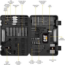 Cat DA01903 Delme Vidalama ve Allen Matkap Ucu Set 201 Parça