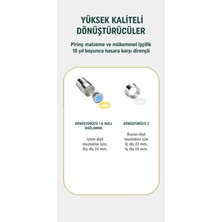 Ghdent Ghdent Ağız Duşu Yedek Musluk Dönüştürücü Aparatı Hızlı Bağlanma Konektörü Pirinç Malzeme Krom Kaplama