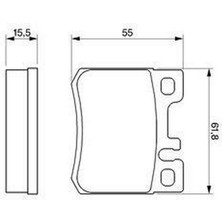 Bosch Fren Balatasi Arka Mercedes W202 W124 18051