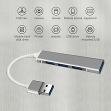 Madeg 4 Port USB 3.0 Hub Çevirici Çoğaltıcı Çoklayıcı Çoklama 4 Portlu USB 3.0 Hub Çoklayıcı