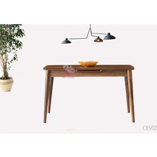 Sweet Home Masa Sandalye Ortadan Açılabilir Mdf  Yemek Masası, Mutfak Masası ( 80X130 cm )