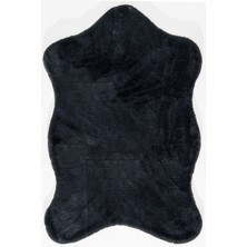 Halıcı Emin Rabbit 7404 Antrasit Yatak Odası Halısı Banyo Halısı Suni post halı Makinede Yıkanabilir peluş Halı 