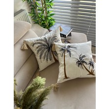 En Gözde Home 2 Adet Nakışlı Kırlent Kılıfı