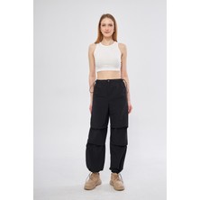 Leela Paraşüt Pantolon Siyah