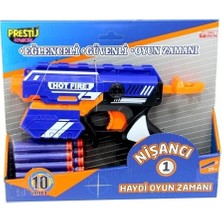 MBB Ticaret Nişancı 1 Sünger Dart Atan Oyuncak ( 10 Dart) 27,5 x 22 x 5 cm