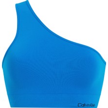 Calvin Klein Mavi Kadın Bikini Üst One Shoulder Bralette KW0KW02313CZ