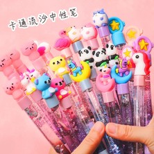GongtuShop Pembe Tarzı Kawaii Sevimli Kum Jel Kalem Kırtasiye Ofis Okul Tedarik Dekompresyon Yaratıcı Tatlı Oldukça Güzel Benzersiz Model Karikatür Kalem (Yurt Dışından)
