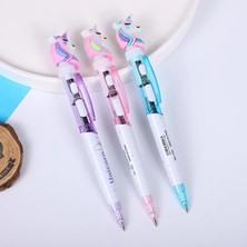 GongtuShop Flamingo Mavisi Stili Reative Karikatür Unicorn Işık Kalem Sevimli Parlayan Tükenmez Kalem Öğrenci Kırtasiye Yazma Aracı Okul Malzemeleri (Yurt Dışından)