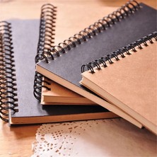 GongtuShop C Stili Le Sketchbooks Günlüğü Boyama Grafiti Yumuşak Kapak Siyah Kağıt Eskiz Defteri Not Defteri Çizim Dizüstü Ofis Okul Malzemeleri (Yurt Dışından)